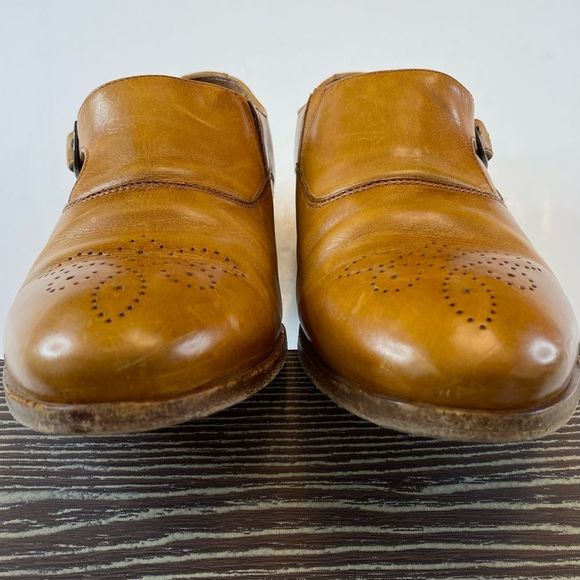 Johnston & Murphy Dinah Monkstrap Oxford Loafer Shoe Brown Tan Monk Size 6 - Picture 4 of 10